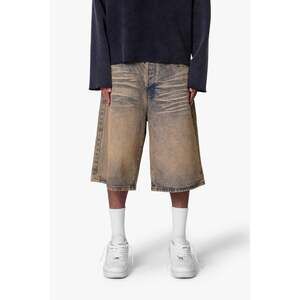 mnml Baggy Dust Stone Denim Shorts - Vintage Blue Size 34Vintage Blue / 34